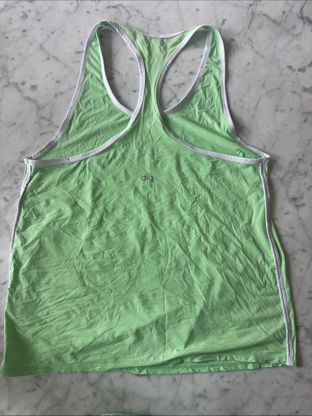 ALO Yoga Mint Green Racerback Tank & Shorts Set both size small | like new